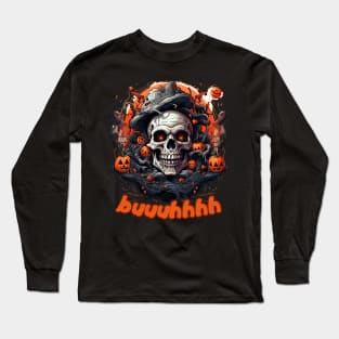 Buuhhhh-Halloween Haunt Long Sleeve T-Shirt